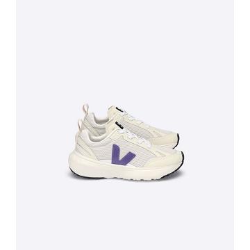 Veja CANARY ELASTIC LACE Kids' Shoes Beige/Purple | NZ 769BEX